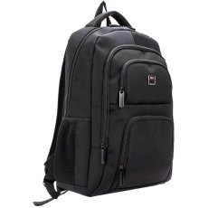 Highbury Black Smart Backpack with USB Charging Port and Earphone Jack