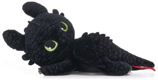 How To Train Your Dragon 46cm Toothless Laying Plush - Soft Toys ...