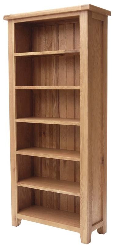 Mayfair Hampstead Tall Wide Bookcase, Six Foot Wide Bookcase