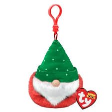 TY Christmas Keyclip Turvey Gnome