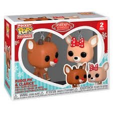 Funko POP! Keychain 2PK Rudolph & Clarice
