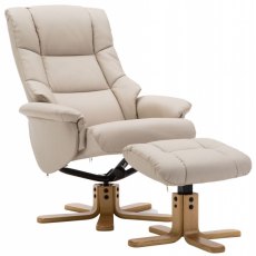 Fairlands Swivel Recliner Chair and Footstool