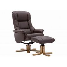 Fairlands Swivel Recliner Chair and Footstool