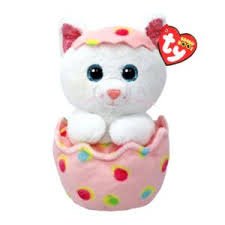 TY Easter Beanie Boos Giggles Cat in Egg