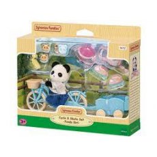 Sylvanian Panda Girl Cycle And Skate Set