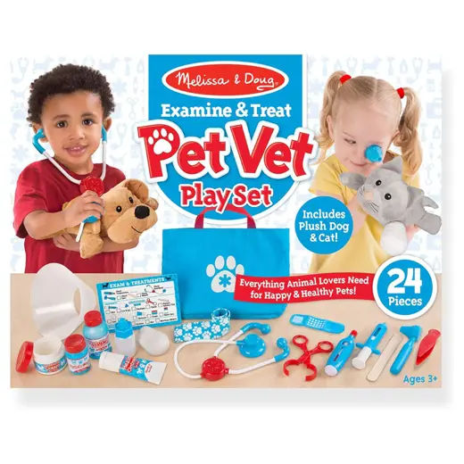 Melissa And Doug Examine And Treat Pet Vet Playset