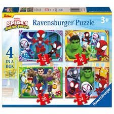 Ravensburger 4 in a Box Puzzle Marvel Spidey Amazing Friends