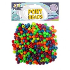 Craft Planet Pony Beads Neon 500pc - 140g