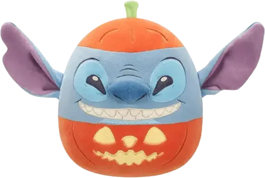 Squishmallows 8" Disney Halloween Stitch In Pumpkin