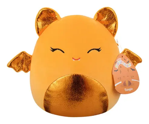 Squishmallows 7.5" Halloween Tangie Orange Bat With Shiny Belly