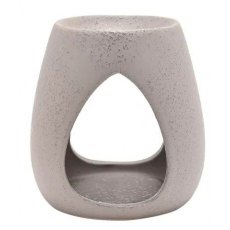 Serenity Ceramic Oil Burner Stone Grey