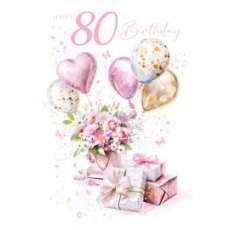 80 Birthday Pink