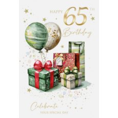 65 Birthday Gold