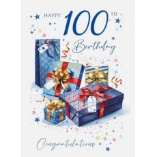 100 Birthday Blue