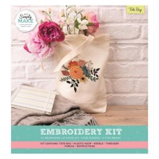 Simply Make - Embroidery Tote Bag White