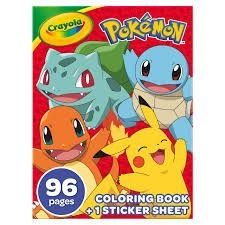 Crayola 96 Page Colouring Book Pokemon