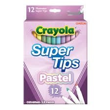 Crayola 12 Bright Supertips Pastel Edition