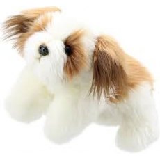 Full Bodied Puppet Dog Brown & White