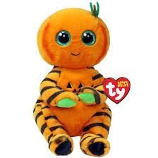 TY Halloween Trickster Pumpkin Beanie Bellies