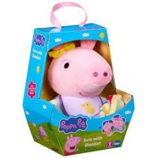 Peppa Pig Baby Evie With Blanket Plush Peppa Pig Baby Evie With Blanket Plush