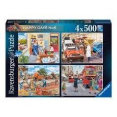 Ravensburger 4x500pc Puzzles Happy Days no.6 Work Day Memories