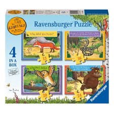 Ravensburger 4 In A Box Puzzle The Gruffalo Ravensburger 4 In A Box Puzzle The Gruffalo