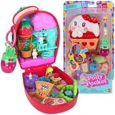 Polly Pocket Strawberry Bunny Basket