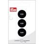 Prym Buttons 3pc 18mm Black Poly