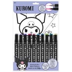 Sanrio Kuromi 12pc Colour By Numbers Set