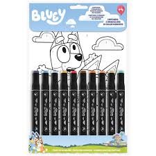 Bluey 12pc Colour By Number Set