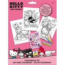 Hello Kitty 15pc Colouring Set