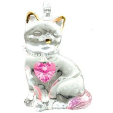Fantasy Glass Pretty Little Kitty - Rose Fantasy Glass Pretty Little Kitty - Rose