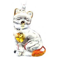 Fantasy Glass Pretty Little Kitty - Topaz Fantasy Glass Pretty Little Kitty - Topaz