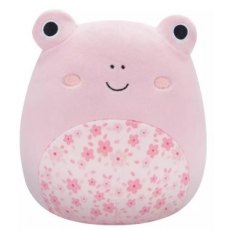 Squishmallows 7.5" Kline Pink Frog w/Sakura Flower Belly