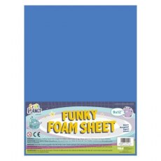 Craft Planet 12x18" Funky Foam Sheet 2mm Thick Blue