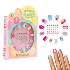 Top Model Candy Glam Artificial Nails And Deco Stones