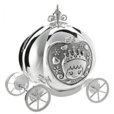 Bambino Silver Plated Money Box - Coach Bambino Silver Plated Money Box - Coach