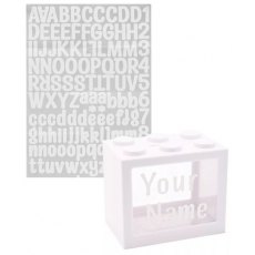 Bank Blox Personalisable Money Box - White Bank Blox Personalisable Money Box - White
