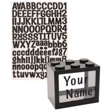 Bank Blox Personalisable Money Box - Black Bank Blox Personalisable Money Box - Black