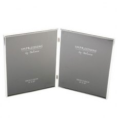 Silver Plated Double Thin Frame 6" x 8" Silver Plated Double Thin Frame 6" x 8"