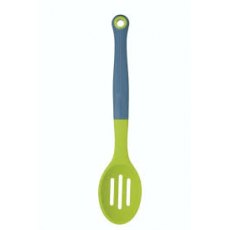 Colour Works Green Slotted Spoon - Silicone