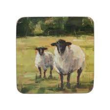 Sheep Prem 6 Coaster Set