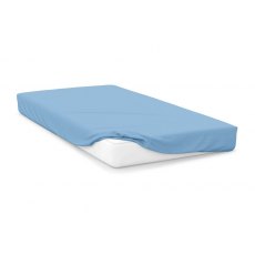 Belledorm Sky Blue 200 Thread Count Polycotton Fitted Sheet