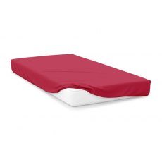 Belledorm Red 200 Thread Count Polycotton Fitted Sheet