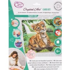 Crystal Art Card 18x18 Tiger Cub