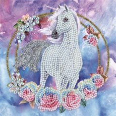 Crystal Art Card 18x18 Unicorn Garland