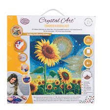 Crystal Art Card 18x18 Soulful Sunflowers