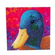 Crystal Art Card 18x18 Delightful Duck