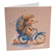 Crystal Art Card 18x18 Cute Baby Hedgehog