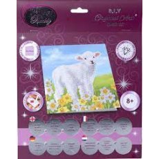 Crystal Art Card 18x18 Little Lamb